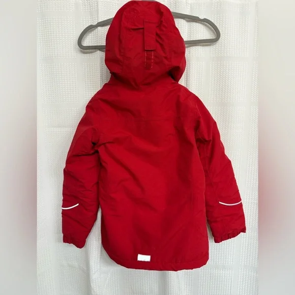 Lands' End Kids Red and Gray Fleece Jacket Squall - Picture 7 of 7